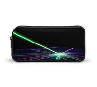 AQRJLPM Laser-Lichter-Federmäppchen mit großem Fassungsvermögen, einfache Marker-Tasche, tragbar, ästhetischer Reißverschluss, Federmäppchen