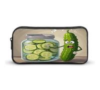 AQRJLPM Niedliches Kimchi-Federmäppchen mit großem Fassungsvermögen, einfache Markertasche, tragbar, ästhetisches Federmäppchen mit Reißverschluss