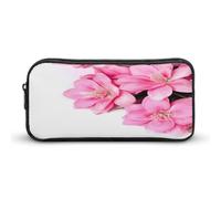 AQRJLPM Schönes Federmäppchen mit Blumenmuster, großes Fassungsvermögen, einfache Markertasche, tragbar, ästhetisches Federmäppchen mit Reißverschluss