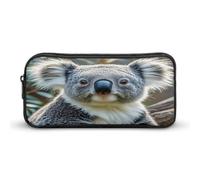 AQRJLPM Schönes Koala-Federmäppchen mit großem Fassungsvermögen, einfache Markertasche, tragbar, ästhetischer Reißverschluss, Federmäppchen