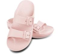 Aqua Speed Alicante Duschpantoletten Damen Rosa 03 Gr. 41 | Ergonomische Badeschuhe mit Tuch im Set | Für Freizeit, Sauna & Umkleide