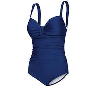 Aqua Speed Badeanzug Damen Bauchweg | Damenbadeanzug einteilig schick | Blauer Badebekleidung mit Bügeln | Push Up Bathing Suit Women | Once Piece Swimsuit | Blau, Gr. 38 - C - D | Olivia