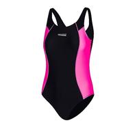Aqua Speed Badeanzug Schwimmen Mädchen | Sport Schwimmanzug für Kinder mit UV-Schutz | Swimsuit | Wettkampf Mädcheneinteiler | Schwimmen | Baden | Schwarz-Violett | Gr. 146 cm | Luna