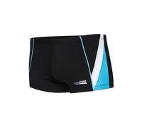 Aqua Speed Badehosen eng für Jungen + gratis eBook | Schwimmhose | Schwimmbekleidung | UV Kastenbadehose Gr. 152 | 01. Schwarz Blau Weiß | Diego