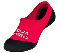 Aqua Speed Badesocken Neopren | Schwimmsocken für Mädchen Jungen | Aquasocken Anti-Rutsch | Neoprensocken Wasser | Baden Socken Schwimmbad | Swim Socks | Gr. 36-37 | 31 Rot - Schwarz