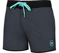 Aqua Speed Boardshorts Männer + gratis eBook | Strand Badeshorts | Beach Shorts | Schwimmhose mit Kordelzug | Gr. M, Grau Schwarz | Axel