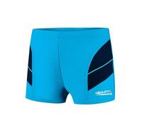 Aqua Speed Boxer Badehose kurz Jungen + gratis eBook | Jungs Schwimmhosen | UV Kinderbadehose | Schwimmbekleidung | 24. Blau Navy Gr. 134 | Andy