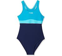 Aqua Speed Damen Emily Girls Swimwear Badeanzug, Blau(navy/Turquoise/Light Turquoise), S-M EU