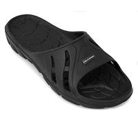 Aqua Speed Duschlatschen für Herren | Duschsandalen | Bade Sandalen | Saunaschuhe schwarz | Badeschlappen | Pool Slide | Black | Gr. 41 | Alabama