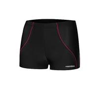 Aqua Speed Enge Badehosen Jungen + gratis eBook | UV Schwimmhose für Jungs | Boys Swimwear | Retro Schwimmbekleidung | Harry, Gr. M, 16 Black red