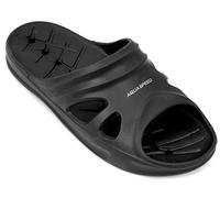 Aqua Speed® Florida Herren Badelatschen Größe 41-45, Farbe:Black;Größe:42