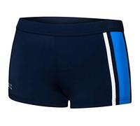 Aqua Speed Kastenbadehose für Männer + gratis eBook | Moderne Schwimmhose Herren | Badehose | UV Schwimmbekleidung | Amos, Gr. M, 42 Navy Blue White