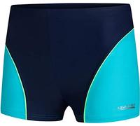 Aqua Speed Kastenbadehose Jungen + gratis eBook | UV Swimwear Boy | Beachwear | Kurze Badepants | Retro Badehose Gr. 122 | 42. Blau Turquoise | Leo