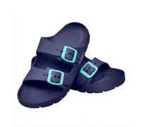 Aqua Speed Laredo Badeschlappen Kinder Navy 10 Gr. 33 | Eva-Sandalen mit griffiger Sohle & Mikrofaserhandtuch | Für Schule & Freizeit