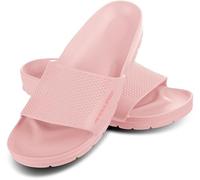 Aqua Speed Oslo Schwimmbad-Slipper Damen Rosa 03 Gr. 40 | Leichte Eva-Sohle & Handtuch im Set | Für Schule, Schwimmbad & Reisen