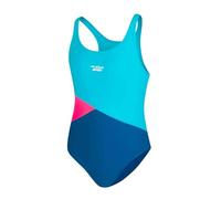 Aqua Speed Pola Badeanzug Mädchen | Einteiler | 104-158 | UV-Schutz | Blickdicht | Chlorresistent | Anti-Pilling | Schwimmanzug, Farbe:Light Blue - Blue - Pink - 42, Größe:146