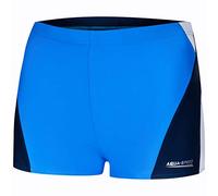 Aqua Speed Retro Badehose kurz für Männer + gratis eBook | Boxer Schwimmhose modern Herren | UV Mens Swimwear | Alex, Gr. XXL, 254 Blue White Navy