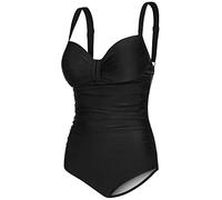 Aqua Speed schwarzer Badeanzug Damen | Bademode Bauchweg Push Up | Frauen Badebekleidung verstellbare Träger | Beach Swimwear Black | Bathing Suit Women | Schwarz, Gr. 46 - E - F | Olivia