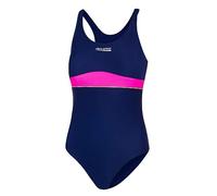 Aqua Speed Schwimmanzug für Mädchen Kinder 11/12 Jahre | UV Badeanzug Strand | Mädcheneinteiler Marineblau rosa | Swimming Suit Girls Kids | Beach | 47 Navy Blue - pink | Emily