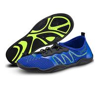 Aqua Speed Set Badeschuhe Damen + Mikrofasertuch | Aqua Schuhe Wassersport | Wasserschuhe | Aquaschuhe | Beach Shoes Blau - Grün | Gr. 38 | Kameleo