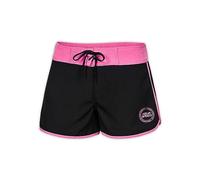 Aqua Speed Shorts Badehose Damen | Kurze Schwimmhose | Badeshorts | Yoga Strand Fitness Shorts | Sportshorts Frauen | Schwarz Rosa | Gr. XS | Viki