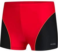 Aqua Speed Swim Trunks Kinder Junge + gratis eBook | UV Schwimmhosen | Boys Bechwear | Badehose | Kastenbadehose Gr. 98 | 16. Rot Schwarz | Leo