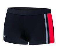 Aqua Speed Swimming Trunks Men + gratis eBook | Retro Badehosen Herren | Schwarze Boxer Schwimmhose Trunk Männer | Amos, Gr. XL, 13 Black red Gray