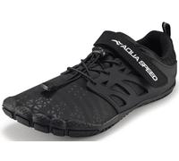 Aqua Speed TAIPAN modische Aqua Schuhe + Microfaserhandtuch | Herren | Damen | Jungen | Mädchen | Jugendliche | Profilsohle, Farbe:Taipan Schwarz 07, Größe:43