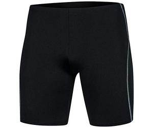 Aqua Speed UV Jammers Badehose Herren + gratis eBook | Schwimmbekleidung | Schwimmhose | Swim Trunks Wassersport | Blake, Gr. L, Schwarz Grau
