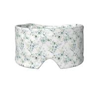 Aquarell Grün Blumenblatt Eukalyptus Runde Blätter Saftig, Vollständige Augenabdeckungen, lichtblockierende Augenmaske, Schlafaugen- und Ohrenschützer