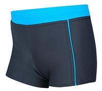 Aquarti Badehose Jungen mit Kordelzug - Schwimmhose Jungen Kinder, Badehosen für Jungen Sportlich & Schnell Trocknend, Farbe: 024 Graphit/Blau, Größe: 140