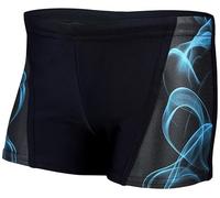 Aquarti Badehose Jungen Schwimmhose mit Kontrast-Einsätzen - Bequeme Badehosen für Jungen, Farbe: 16201 Schwarz/Blau, Größe: 164