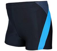 Aquarti Badehose mit Motiv - Schwimmhose Jungen Enganliegend, Badehosen für Jungen Schnell Trocknend, Farbe: 020 Schwarz/Graphit/Blau, Größe: 128