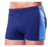 Aquarti Herren Badehose mit Kordelzug Gummibund, Farbe: Schwarz/Blau, Größe: 3XL