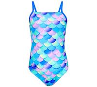 Aquarti Mädchen Badeanzug, Meerjungfrau Violett/Blau/Rosa, 140