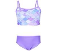 Aquarti Mädchen Bikini Set Bustier Bikinislip Zweiteiliger Badeanzug, Farbe: 038C Meerjungfrau Violett/Lila, Größe: 128