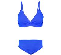 Aquarti Mädchen Bikini Set Bustier Bikinislip Zweiteiliger Badeanzug, Farbe: 039 Jacquard Punkte Kornblumenblau, Größe: 158