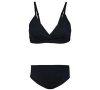 Aquarti Mädchen Bikini Set Bustier Bikinislip Zweiteiliger Badeanzug, Farbe: 039 Jacquard Punkte Schwarz, Größe: 158