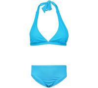 Aquarti Mädchen Bikini Set Bustier Bikinislip Zweiteiliger Badeanzug, Farbe: Zum Binden - Jacquard Punkte Türkis, Größe: 158