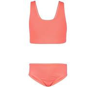 Aquarti Mädchen Sport Bikini Racerback Bustier & Bikinislip, Farbe: Jacquard Punkte Orange, Größe: 164