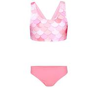 Aquarti Mädchen Sport Bikini Racerback Bustier & Bikinislip, Farbe: Meerjungfrau Rosa/Aprikose, Größe: 116