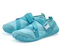 Aquaschuh VENICE BEACH "Badelatsche, Badeschuhe, Badeschlappe, Wasserschuh, leichter Slipper", Damen, Gr. 35, blau (türkis), Obermaterial: 100% Textilmaterial. Decksohle: 100% Textilmaterial. Futter: 