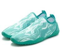 Aquaschuh VENICE BEACH "Badelatsche, Badeschuhe, Slipper, Wasserschuh", Damen, Gr. 42, blau (türkis, weiß), Obermaterial: 100% Textilmaterial. Decksohle: 100% Textilmaterial. Futter: 100% Textilmateri