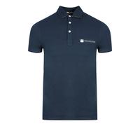 Aquascutum Aldis Crest Block Logo Marineblau Poloshirt S