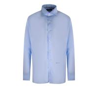 Aquascutum Plain Langarm-Hemd in Weiss mit Markenlogo S