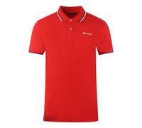 Aquascutum Twin Tipped Kragen Marke Logo Rot Polo-Shirt 2XL