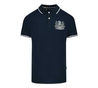 Aquascutum Unisex Erwachsene Aldis Polo-Shirt mit kontrastierenden Farben (Marine) S