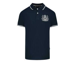Aquascutum Unisex Erwachsene Aldis Polo-Shirt mit kontrastierenden Farben (Marine) S