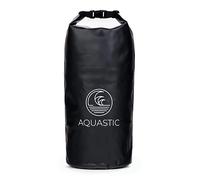 AQUASTIC Dry Bag 20L wasserdicht Taschen mit Rucksackfunktion Roll Top Verschluss 62 hohe resistent gegen Wasser und mechanische Beschädigungen ideal für Boot, Kajak, Schwimmen, Camping, Schwarz