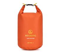 AQUASTIC Dry Bag 8 l Wasserdichtes PVC 500D | Rolltop-Verschluss mit Schnalle | Verstellbarer Schultergurt | Schutz vor Abrieb und UV-Strahlung | Kompakt 20×48 cm | Orange